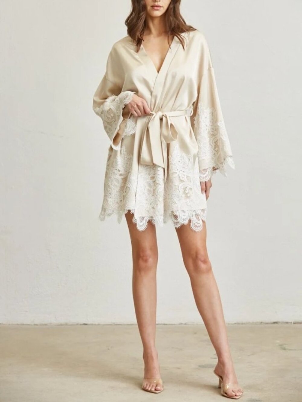 NWT in Package Satin Kimono Dress